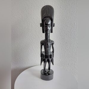 Modern Black Abstract Sculpture